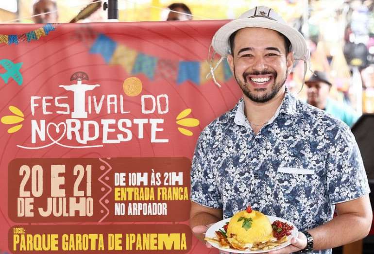 Festival do Nordeste leva culinária e música para o Arpoador nos dias 20 e 21 de julho