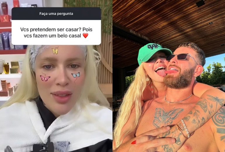 Karoline Lima abre o jogo sobre possibilidade de casamento com Léo Pereira