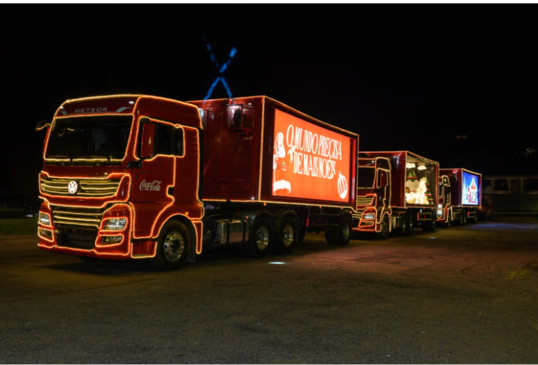 Caravana de Natal da Coca-Cola promete encantar VR e Porto Real