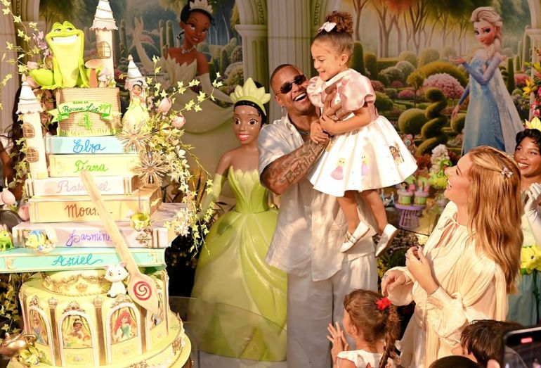 Léo Santana e Lore Improta celebram os 4 anos da filha, Liz, com festão de princesa