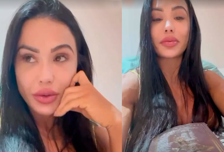 Gracyanne troca esteira pela Bíblia durante recuperação de cirurgia